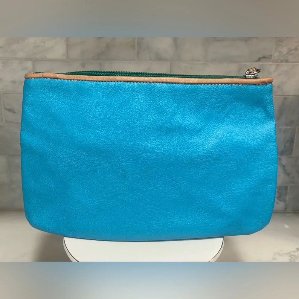 LOFT Floral Cut Out‎ Wristlet, Multicolored Leather Clutch